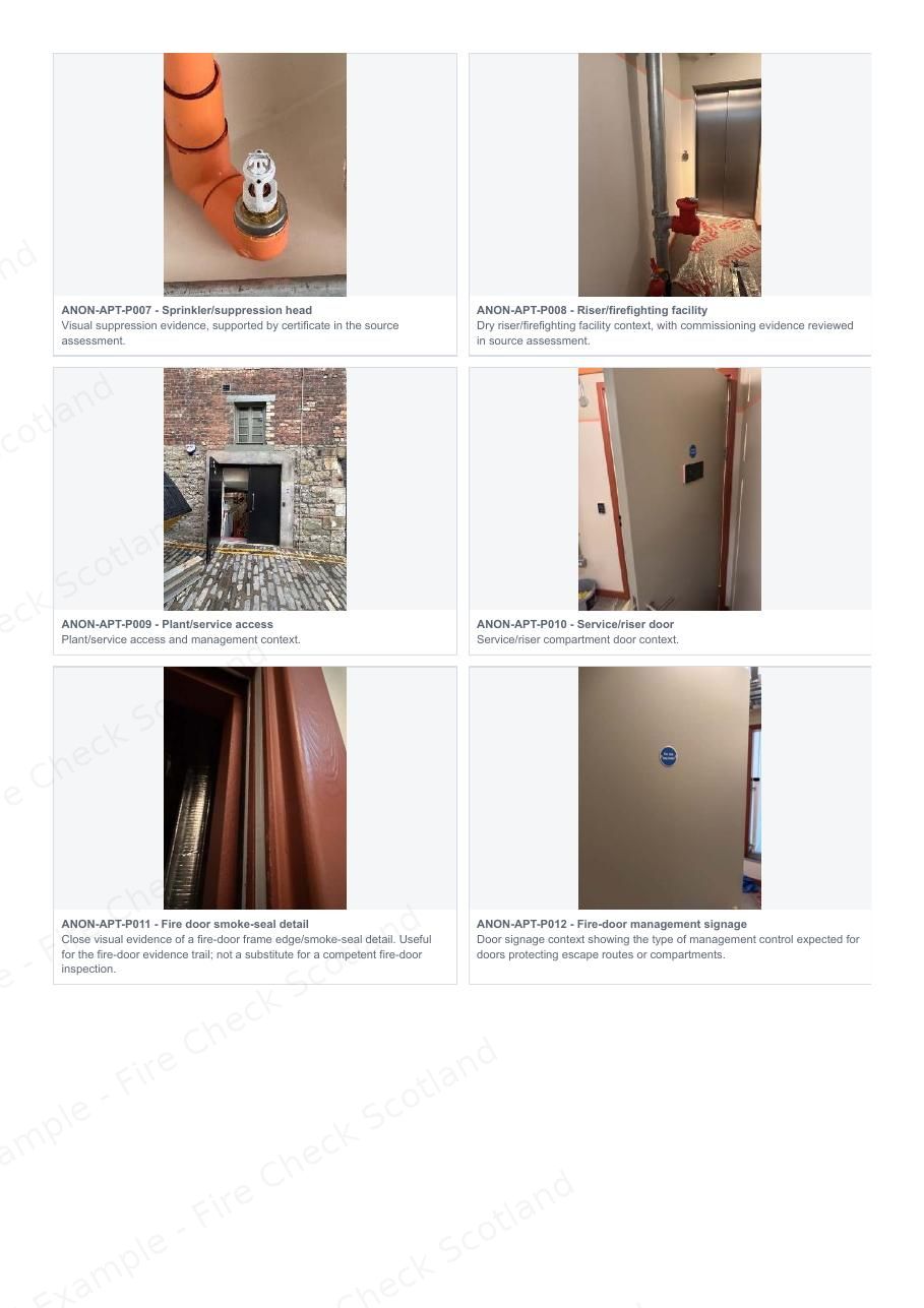 Example Fire Risk Assessment Report — page 8 of 10