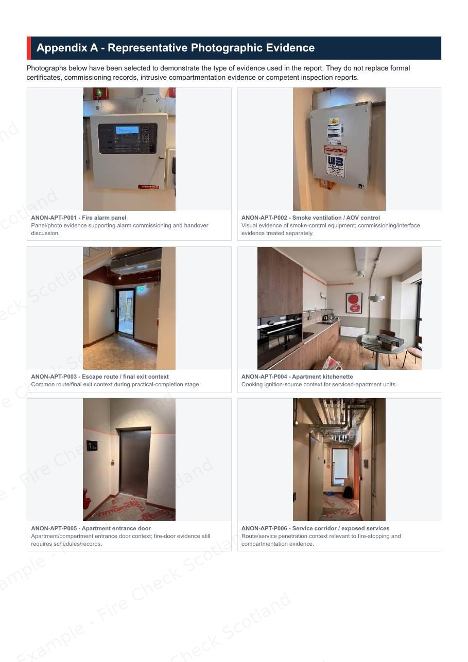 Example Fire Risk Assessment Report — page 7 of 10
