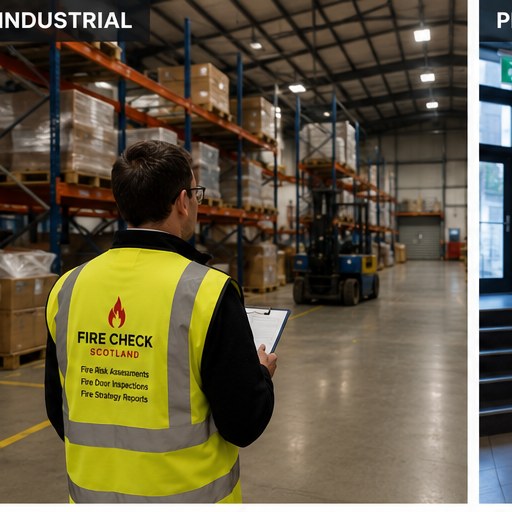 Fire Check Scotland on site at an industrial property
