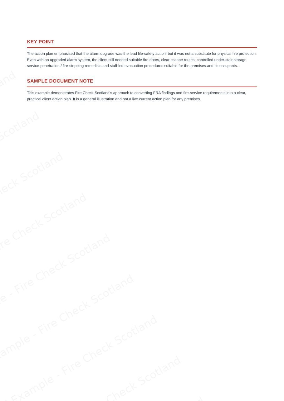 Example Fire Action Plan — page 5 of 5